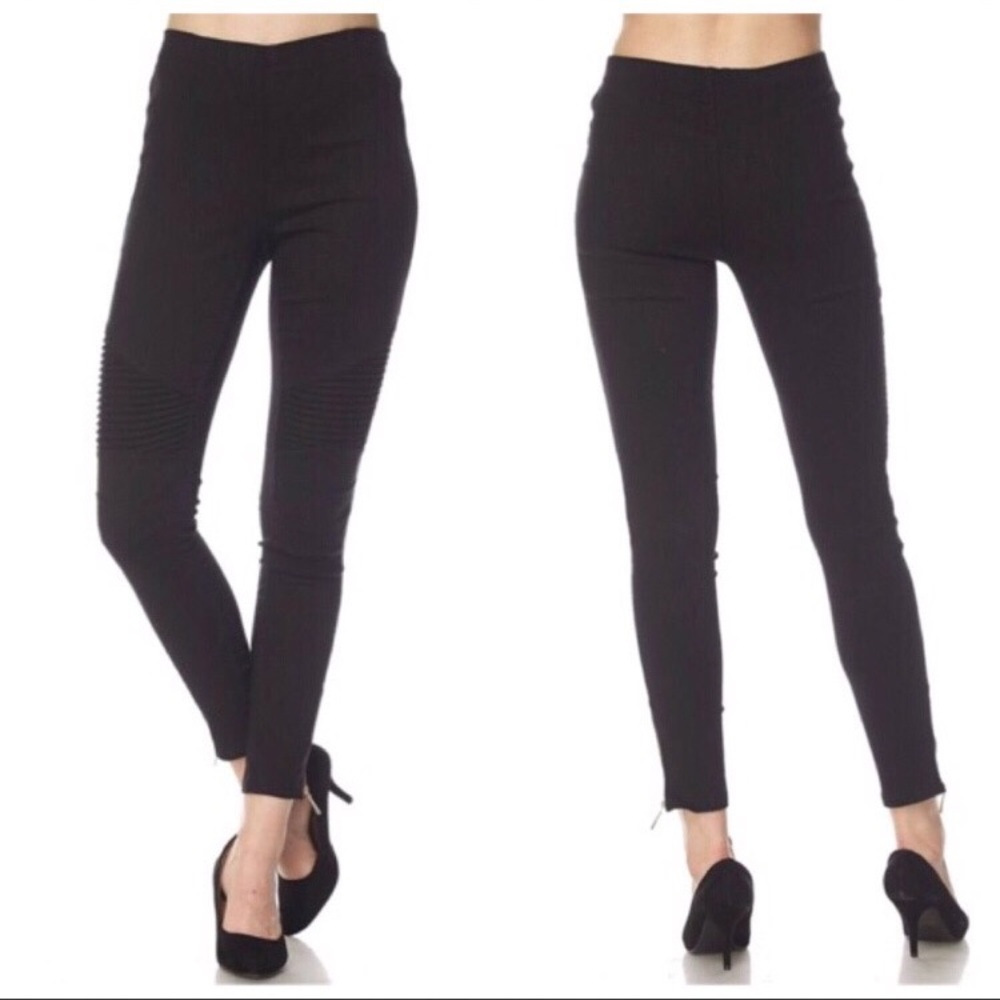 ❗️LAST❗️Black Moto Leggings - Picture 3 of 6